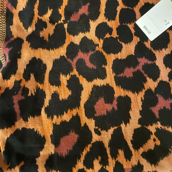 J.CREW 7/8 High-rise Leggings NWT Size Small Brown Black Leopsrd Print - Picture 6 of 12